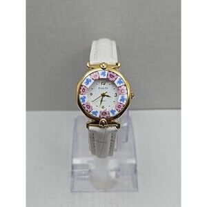 Antica Murrina Rialto Murano Dial Millefiori Women Quartz Watch New Battery Gold